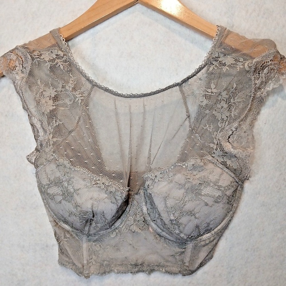 Victoria Secret Dream Angels Bra 32DD Underwire Swiss Dot Mesh NWT